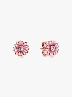 Pandora Pink Daisy Flower Stud Earrings